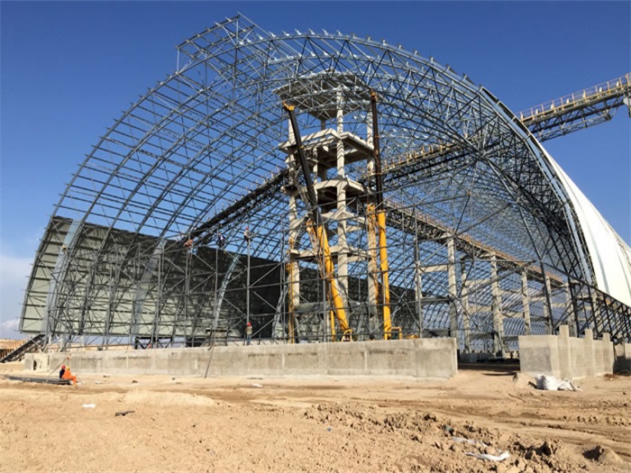 库尔勒煤机油桶翘工程网架